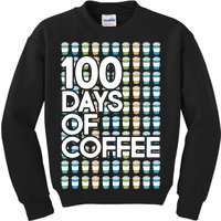 100 Days Of School (Coffee) Kids Sweatshirt