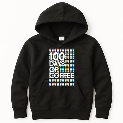 100 Days Of School (Coffee) Kids Hoodie
