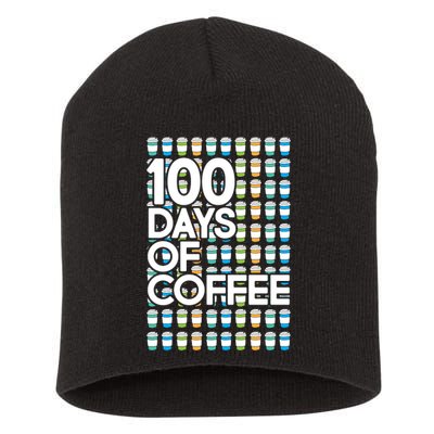 100 Days Of School (Coffee) Short Acrylic Beanie