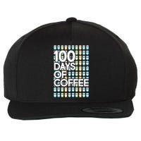 100 Days Of School (Coffee) Wool Snapback Cap