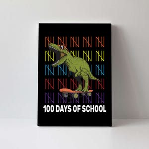 100 Days of School Cool Dinosaur Canvas