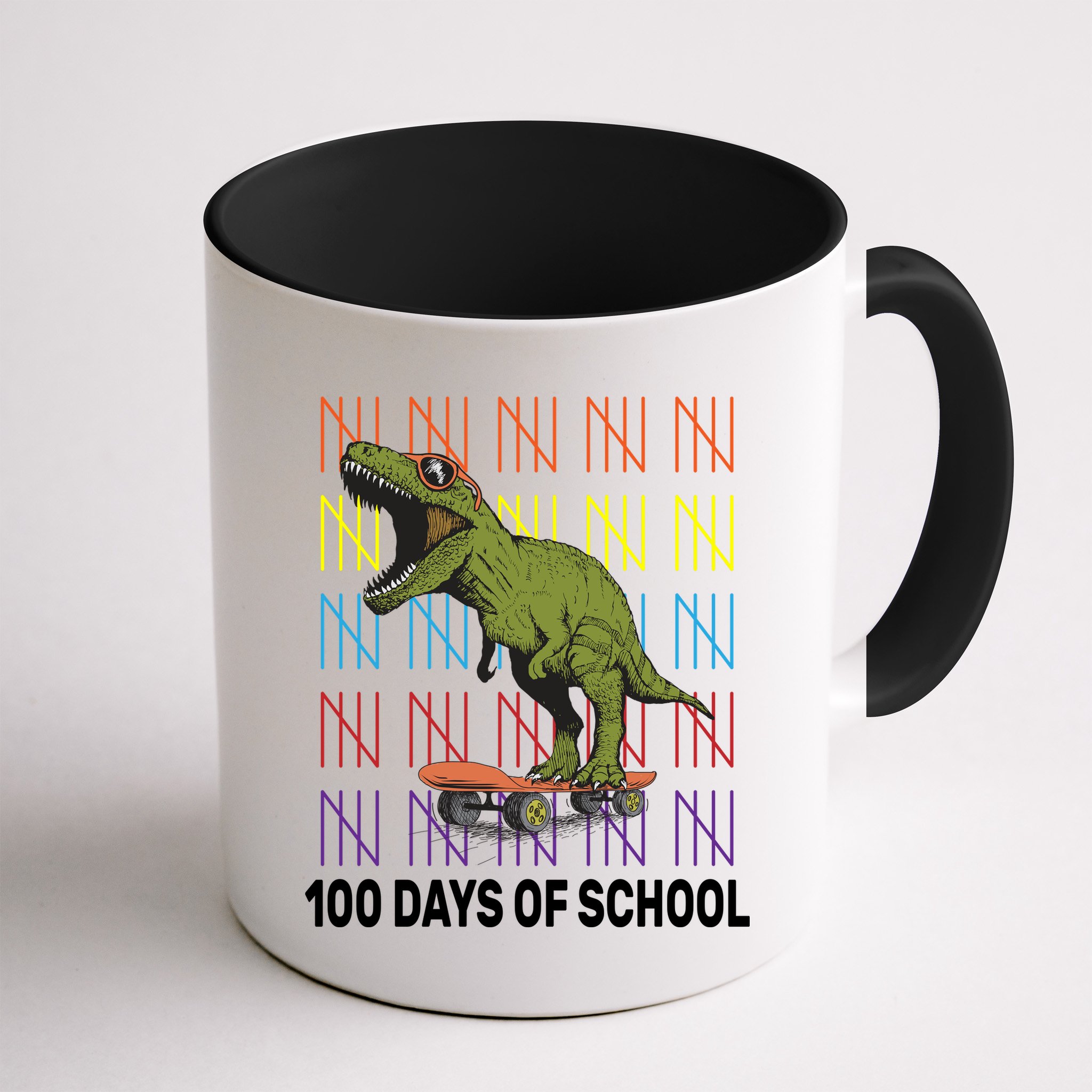 100 Days of School Cool Dinosaur Mug