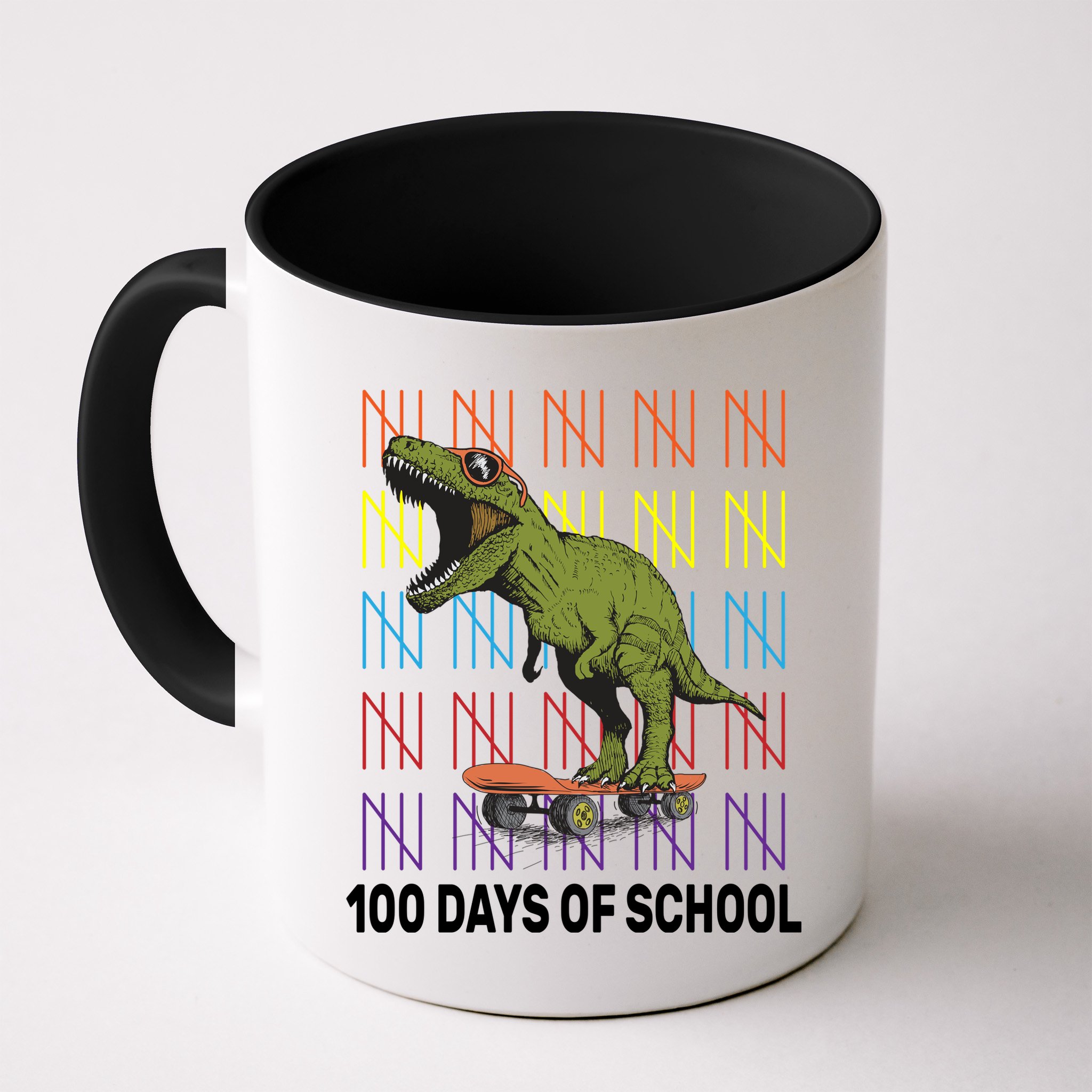 100 Days of School Cool Dinosaur Mug