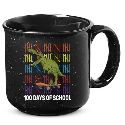 100 Days of School Cool Dinosaur 15oz Campfire Ceramic Mug