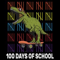 100 Days of School Cool Dinosaur Mesh Reversible Basketball Jersey Tank