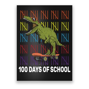 100 Days of School Cool Dinosaur Poster