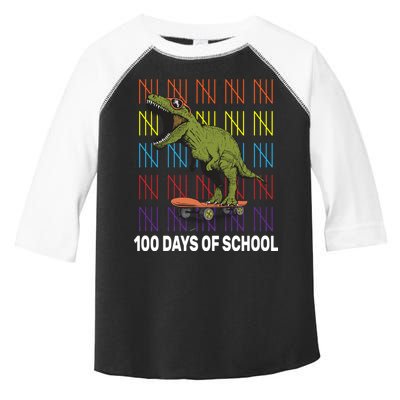 100 Days of School Cool Dinosaur Toddler Fine Jersey T-Shirt