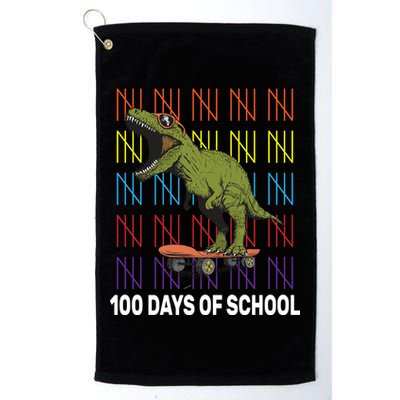 100 Days of School Cool Dinosaur Golf Towel