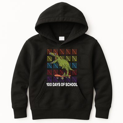 100 Days of School Cool Dinosaur Kids Hoodie