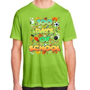 100 Days Of School Sports Adult ChromaSoft Performance T-Shirt