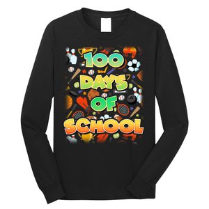 100 Days Of School Sports Long Sleeve Shirt