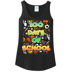 100 Days Of School Sports Ladies Essential Tank