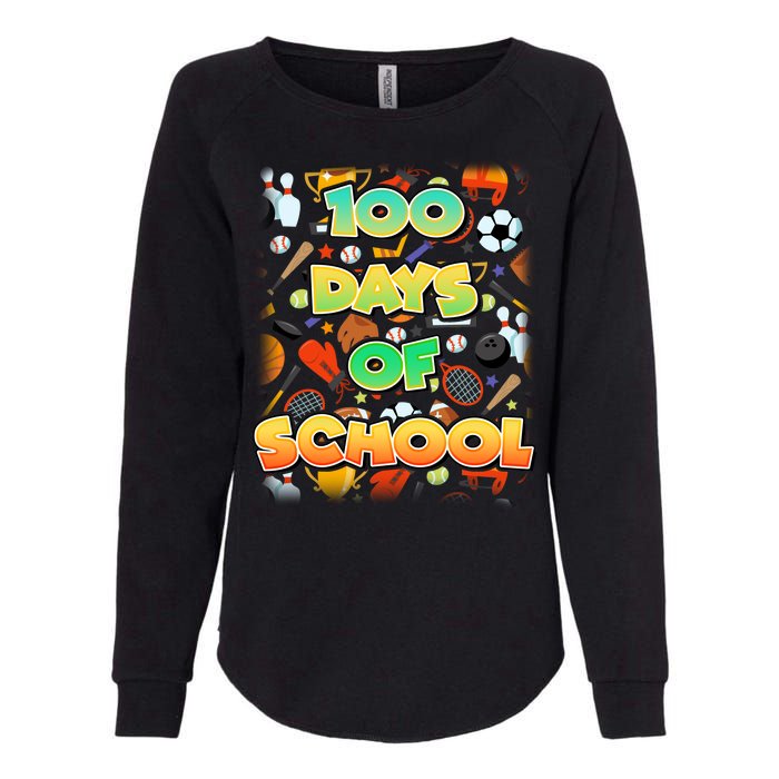 100 Days Of School Sports Womens California Wash Sweatshirt