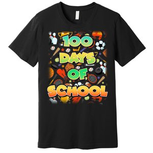 100 Days Of School Sports Premium T-Shirt