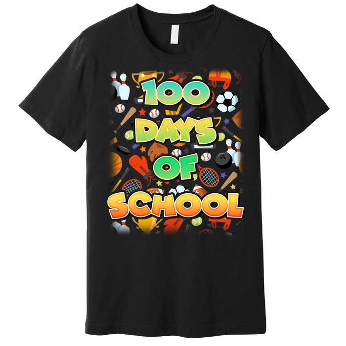 100 Days Of School Sports Premium T-Shirt