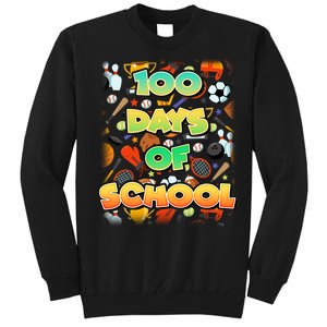 100 Days Of School Sports Tall Sweatshirt