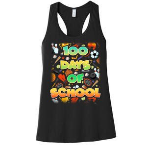 100 Days Of School Sports Women's Racerback Tank