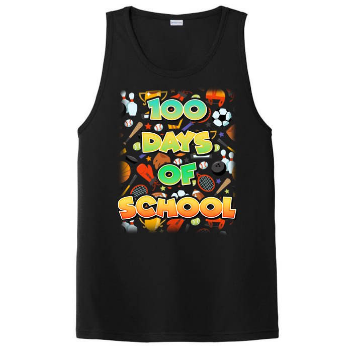 100 Days Of School Sports PosiCharge Competitor Tank