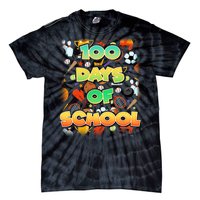 100 Days Of School Sports Tie-Dye T-Shirt