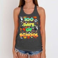 100 Days Of School Sports Women's Knotted Racerback Tank