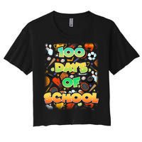 100 Days Of School Sports Women's Crop Top Tee