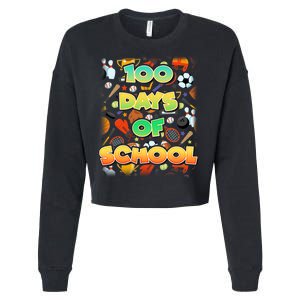 100 Days Of School Sports Cropped Pullover Crew