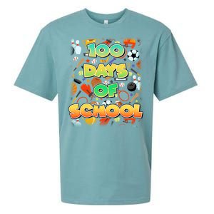 100 Days Of School Sports Sueded Cloud Jersey T-Shirt