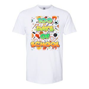 100 Days Of School Sports Softstyle CVC T-Shirt