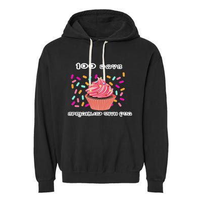 100 Days Of School Sprinkled With Fun Garment-Dyed Fleece Hoodie