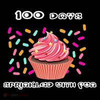 100 Days Of School Sprinkled With Fun Flexfit Unipanel Trucker Cap