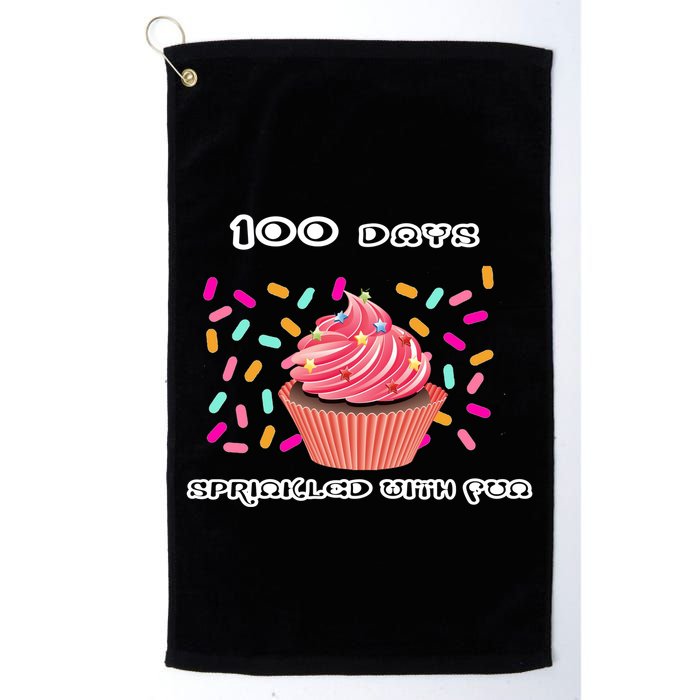 100 Days Of School Sprinkled With Fun Golf Towel