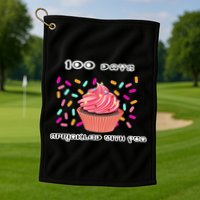 100 Days Of School Sprinkled With Fun Golf Towel
