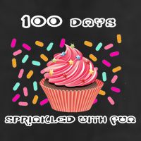 100 Days Of School Sprinkled With Fun Golf Towel