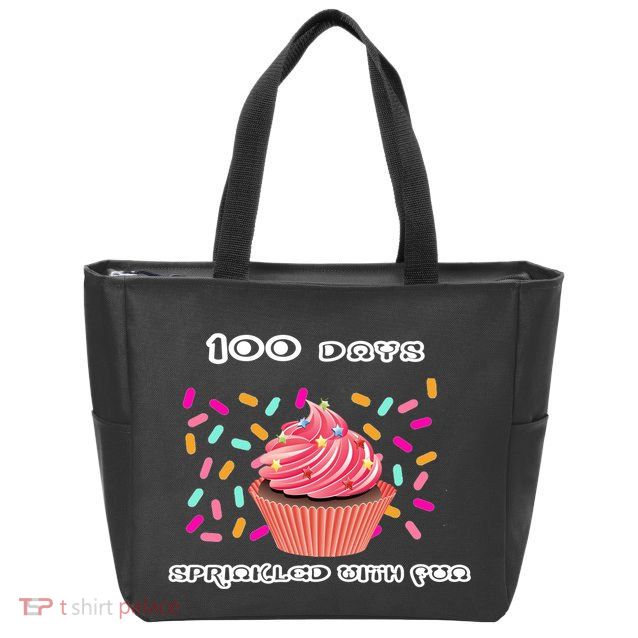 100 Days Of School Sprinkled With Fun Zip Tote Bag