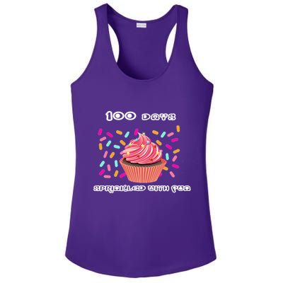 100 Days Of School Sprinkled With Fun Ladies PosiCharge Competitor Racerback Tank
