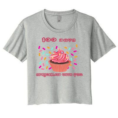 100 Days Of School Sprinkled With Fun Women's Crop Top Tee