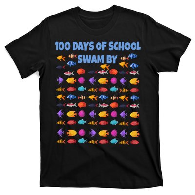 100 Days Of School Swam By Fish T-Shirt