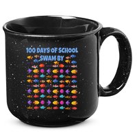 100 Days Of School Swam By Fish 15oz Campfire Ceramic Mug