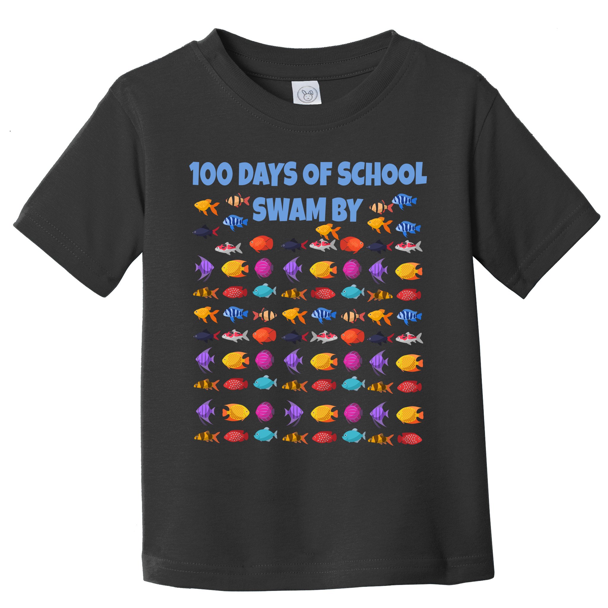 100 Days Of School Swam By Fish Toddler T-Shirt