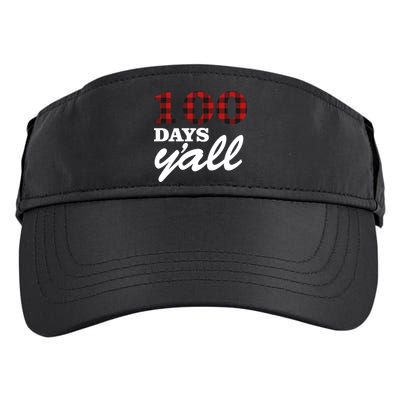 100 Days Of School Y'all Adult Drive Performance Visor