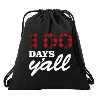 100 Days Of School Y'all Drawstring Bag