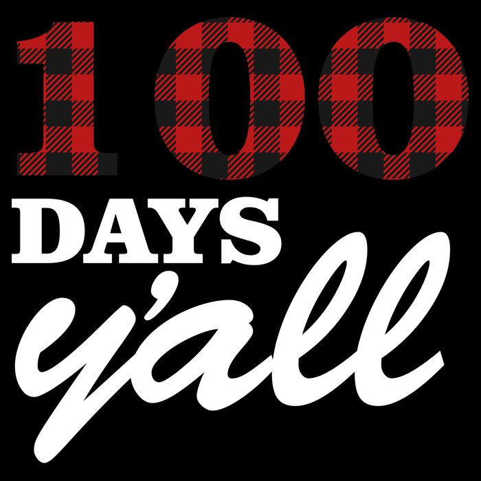 100 Days Of School Y'all Drawstring Bag