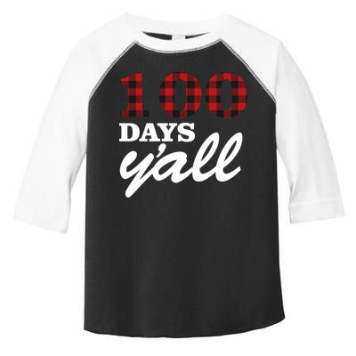 100 Days Of School Y'all Toddler Fine Jersey T-Shirt