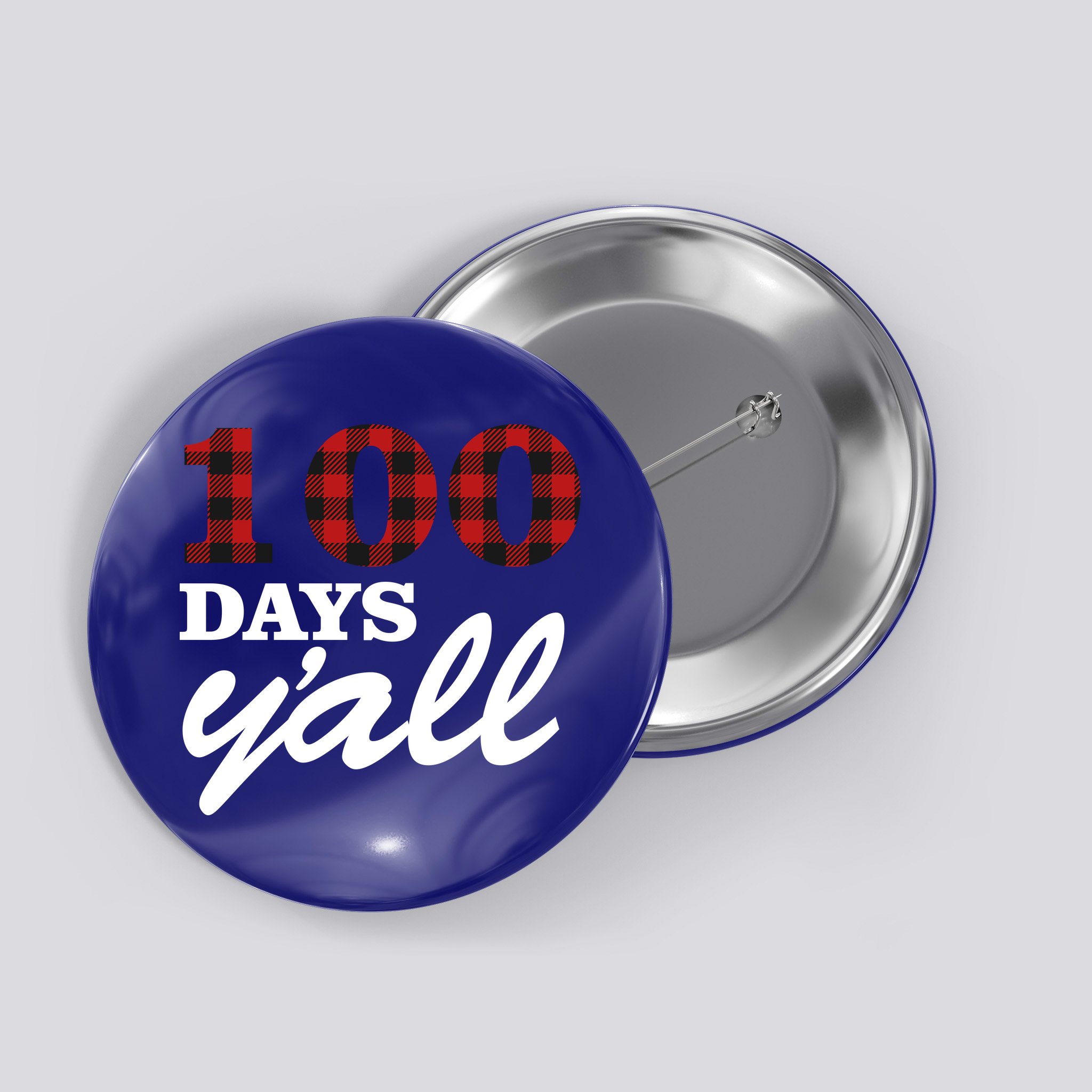 100 Days Of School Y'all Button