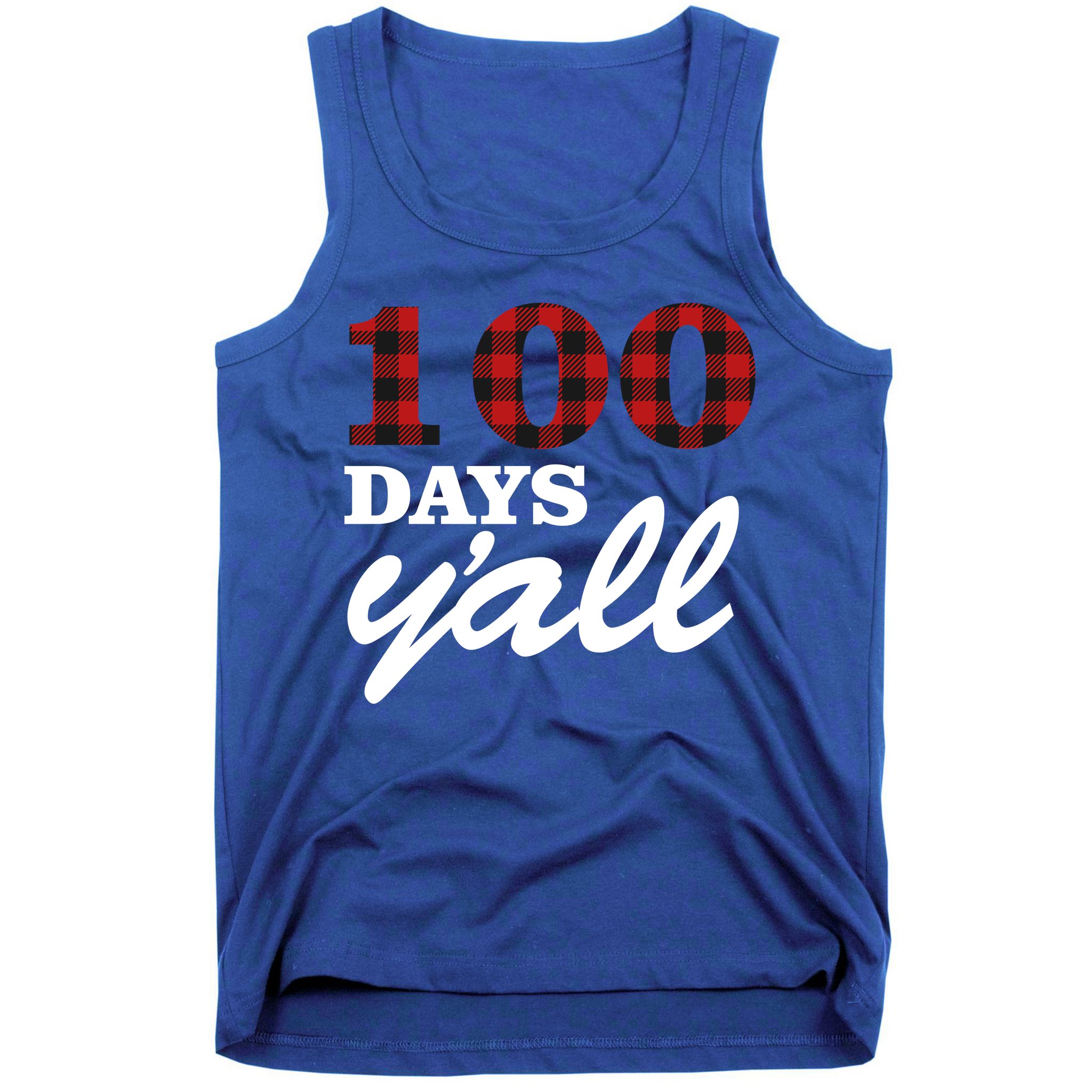 100 Days Of School Y'all Tank Top