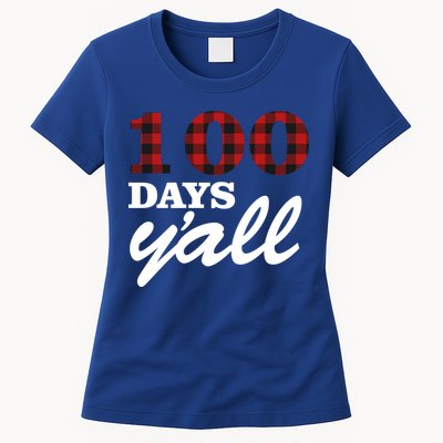 100 Days Of School Y'all Womens T-Shirt