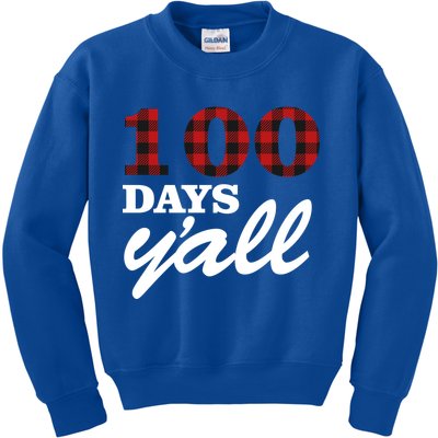 100 Days Of School Y'all Kids Sweatshirt