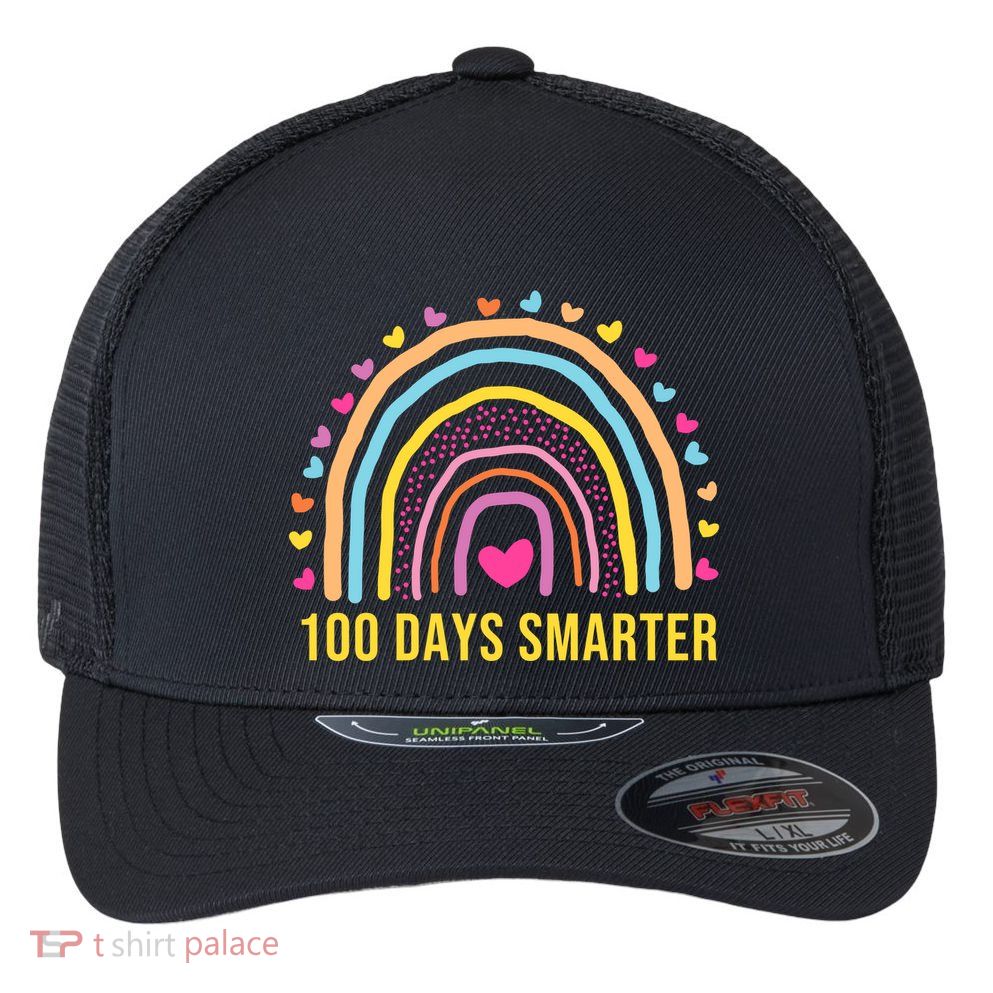 100 Days Smarter Flexfit Unipanel Trucker Cap