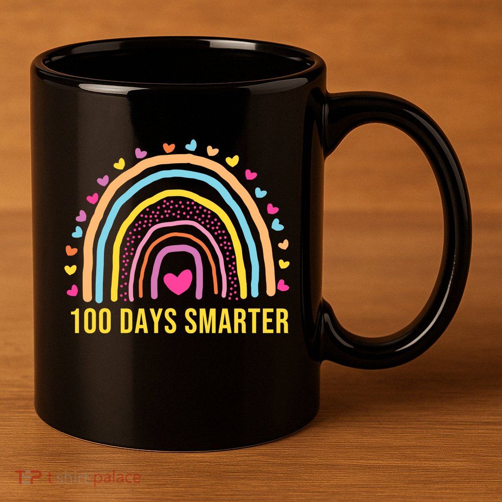 100 Days Smarter 11oz C Handle Ceramic Mug