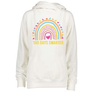 100 Days Smarter Womens Funnel Neck Pullover Hood